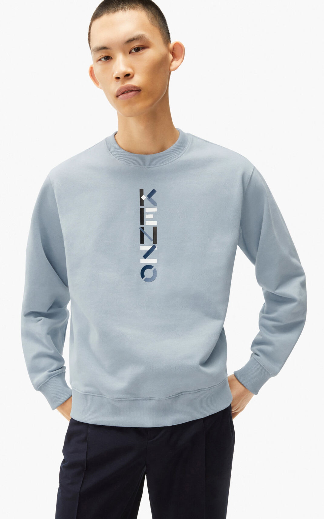 Sudadera Kenzo The Invierno Capsule Logo Hombre Gris MTC154093